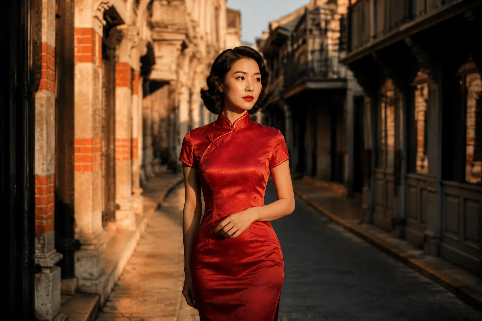 Qipao traditional Chinese dress