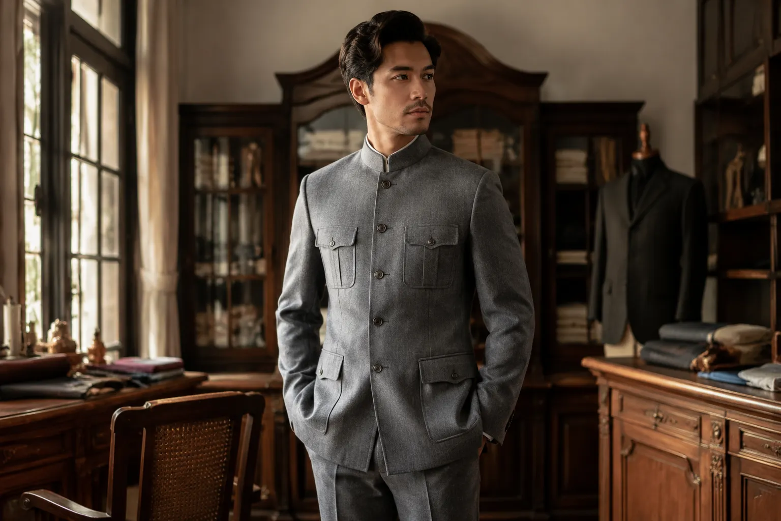 Zhongshan suit traditional Chinese menswear